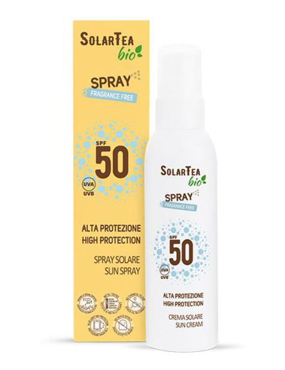 Solar Tea Bio, spray spf50 alta protección